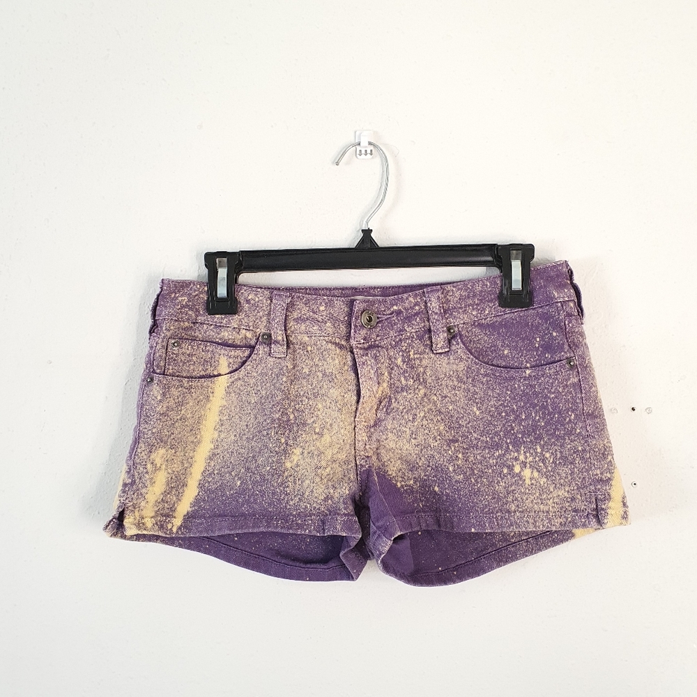 Tilt Purple Denim Shorts
